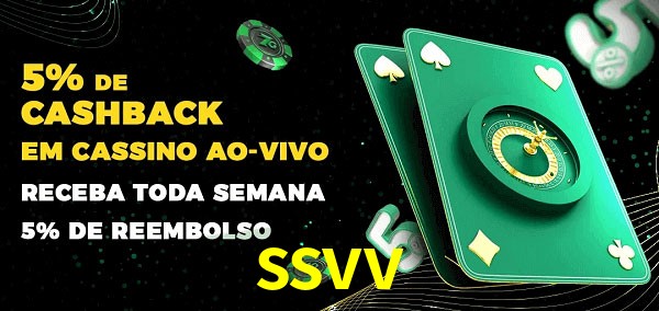 Promoções do cassino ao Vivo ssvv